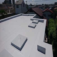 ツカ建の塩ビシート防水_施工後